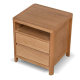 Thomas 50cm Bedside Table - Natural Bedside Table Oakwood-Core