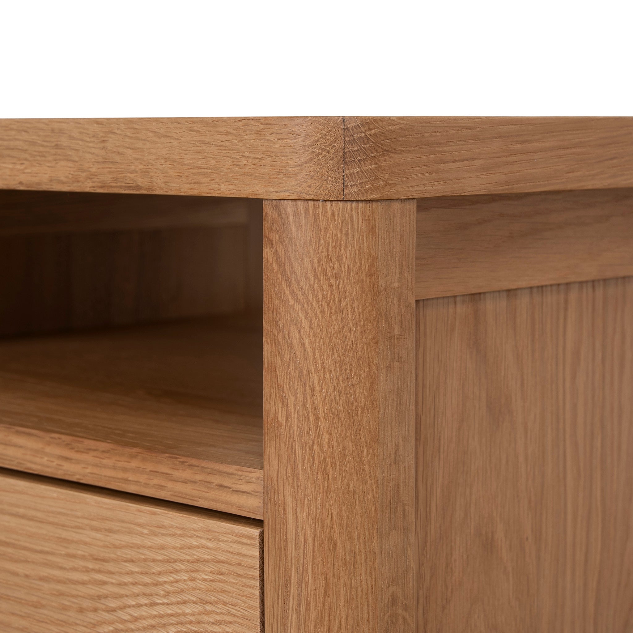 Thomas 50cm Bedside Table - Natural Bedside Table Oakwood-Core