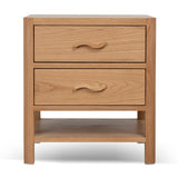 Chippendale 50cm Bedside Table - Natural Bedside Table Oakwood-Core