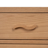 Chippendale 50cm Bedside Table - Natural Bedside Table Oakwood-Core