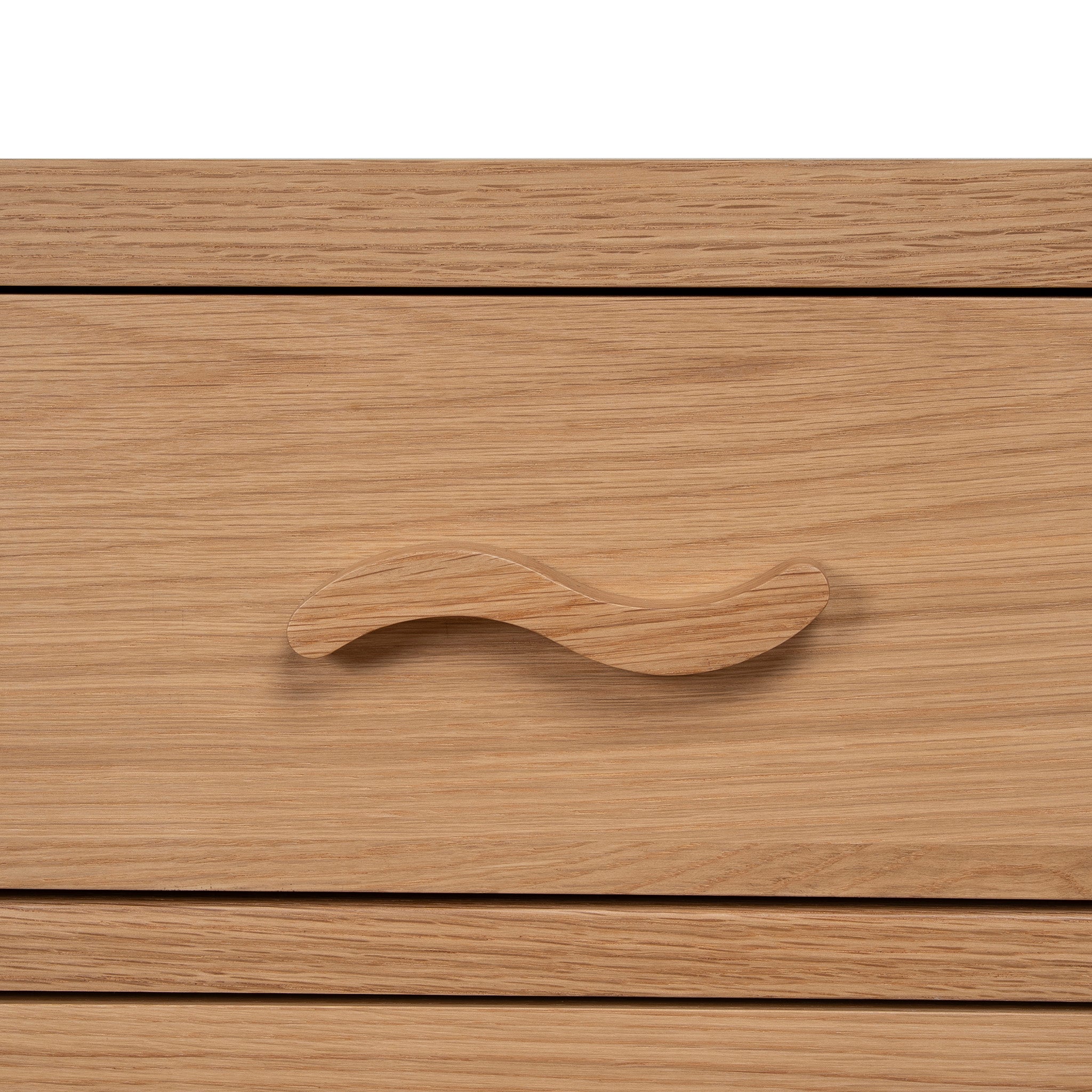 Chippendale 50cm Bedside Table - Natural Bedside Table Oakwood-Core