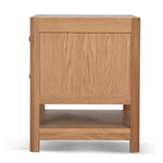 Chippendale 50cm Bedside Table - Natural Bedside Table Oakwood-Core
