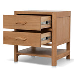 Chippendale 50cm Bedside Table - Natural Bedside Table Oakwood-Core