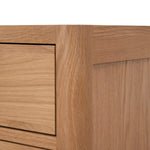 Chippendale 50cm Bedside Table - Natural Bedside Table Oakwood-Core
