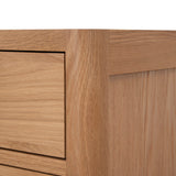 Chippendale 50cm Bedside Table - Natural Bedside Table Oakwood-Core