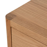 Chippendale 50cm Bedside Table - Natural Bedside Table Oakwood-Core