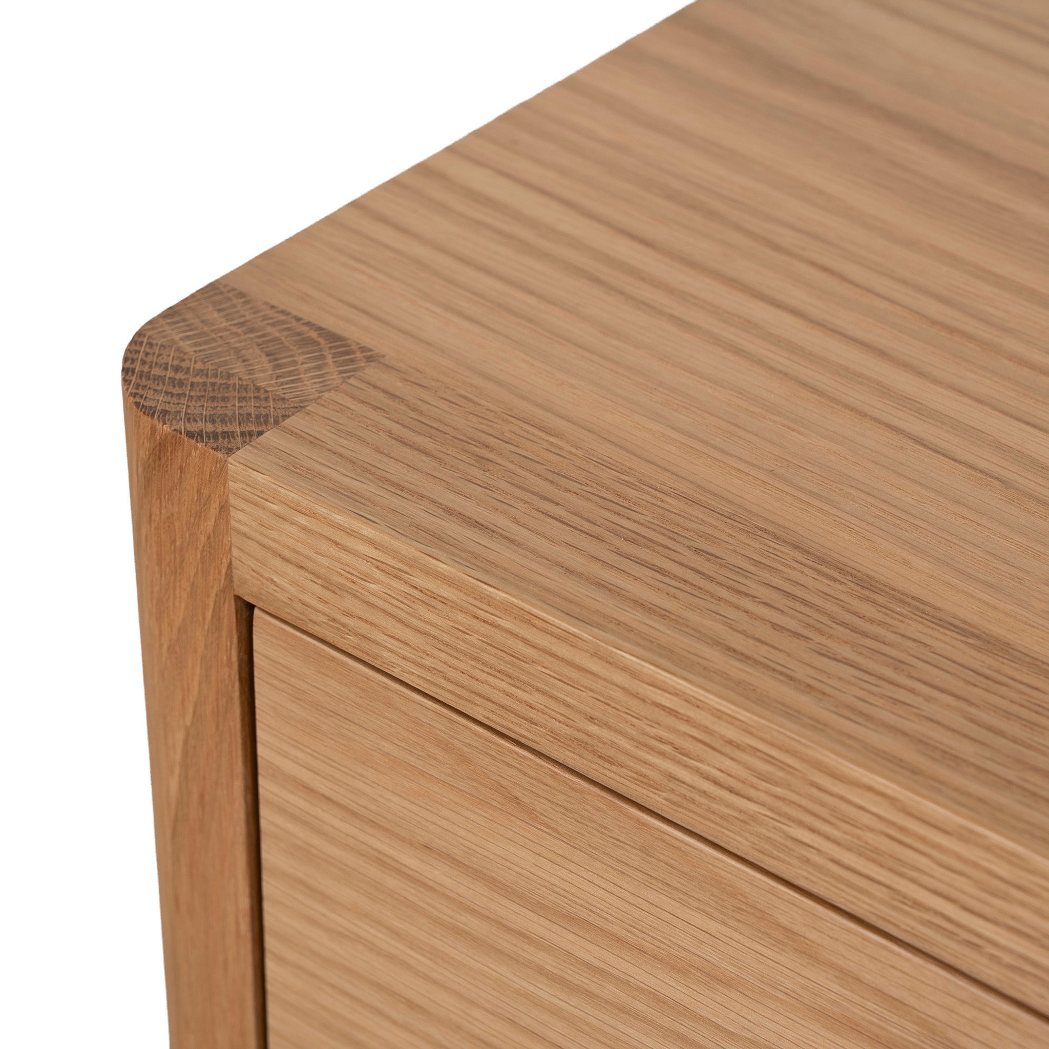 Chippendale 50cm Bedside Table - Natural Bedside Table Oakwood-Core