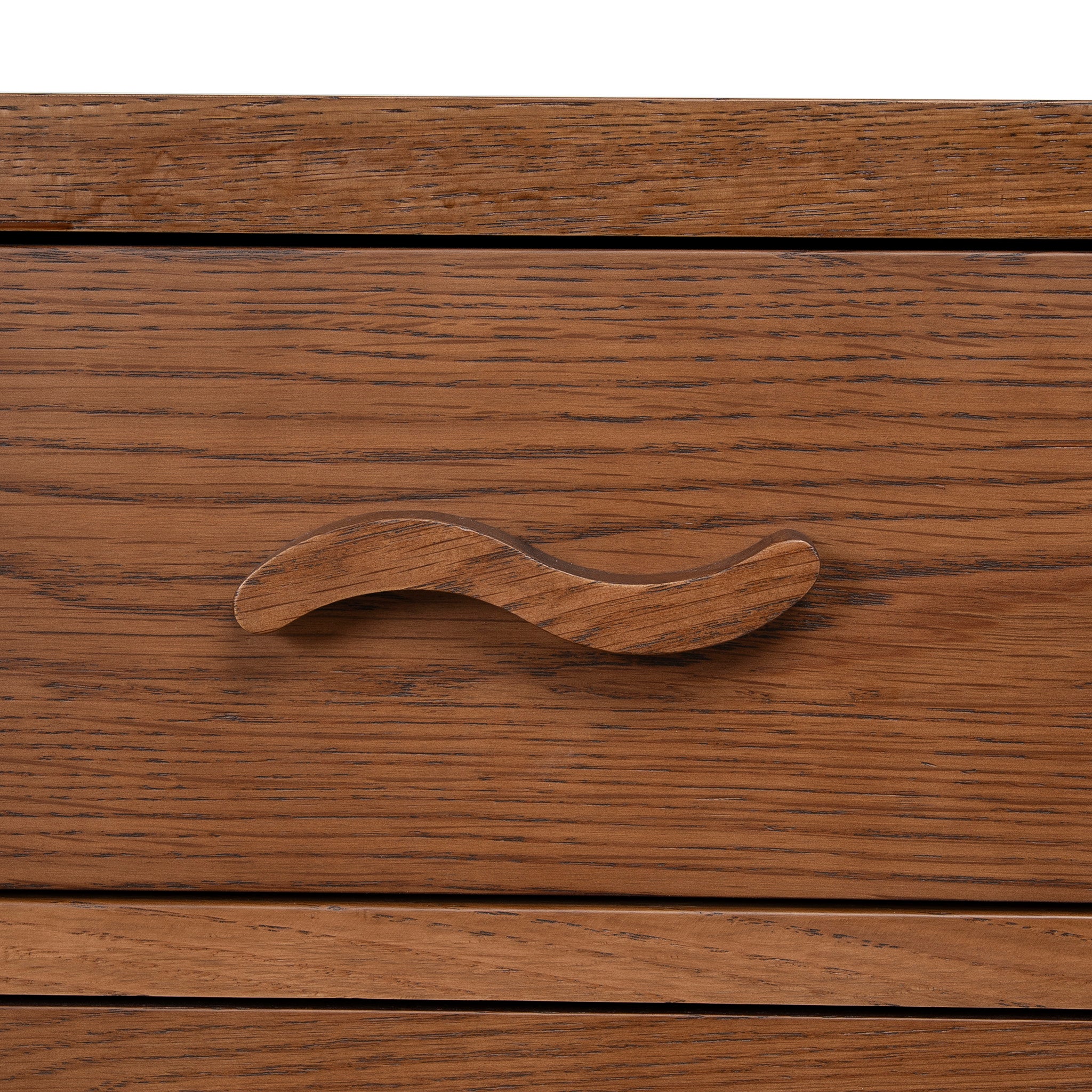 Chippendale 50cm Bedside Table - Walnut Bedside Table Oakwood-Core