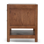 Chippendale 50cm Bedside Table - Walnut Bedside Table Oakwood-Core