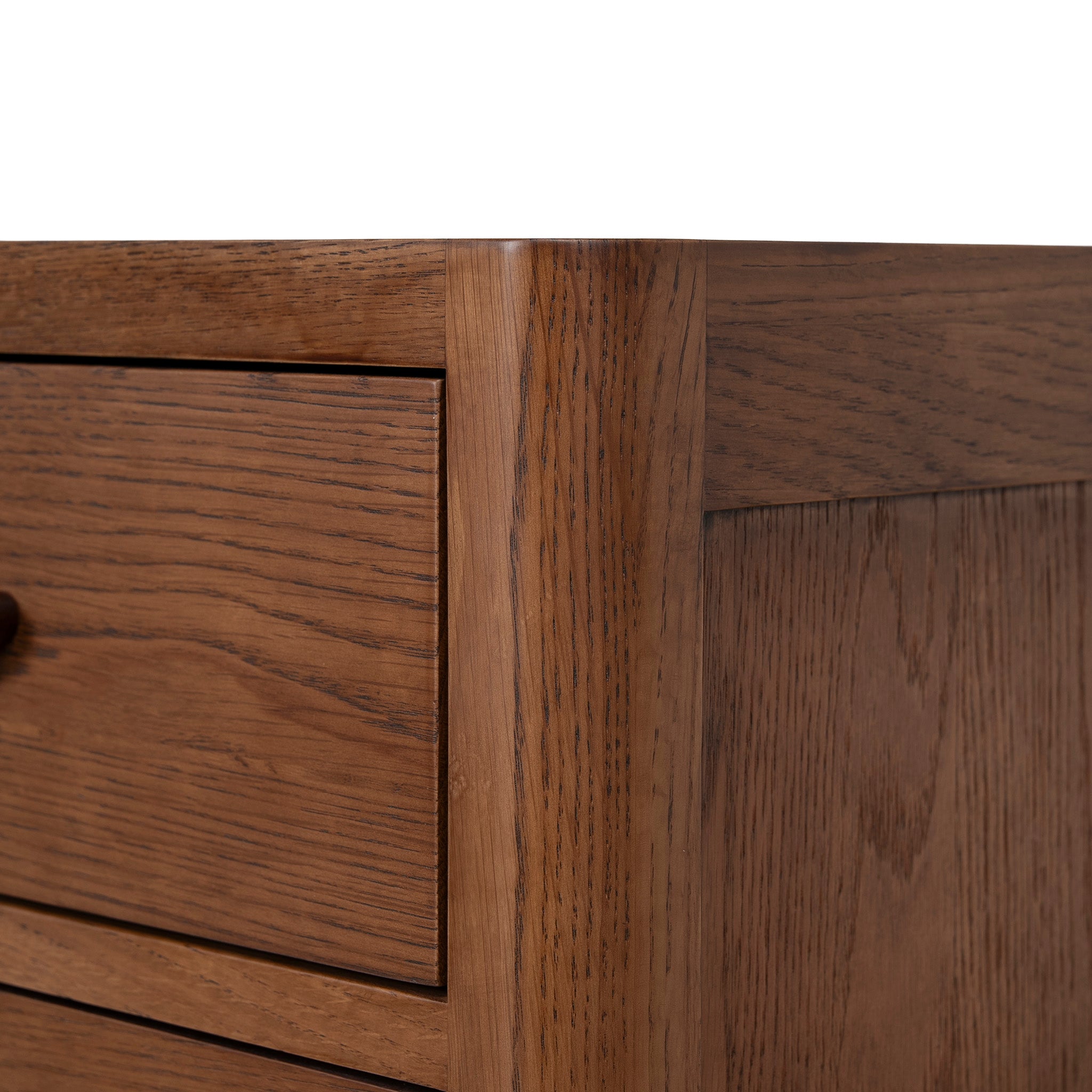 Chippendale 50cm Bedside Table - Walnut Bedside Table Oakwood-Core