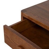 Chippendale 50cm Bedside Table - Walnut Bedside Table Oakwood-Core