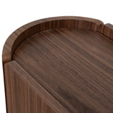 Arnar 60cm Bedside Table - Walnut Bedside Table Century-Core