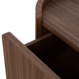 Arnar 60cm Bedside Table - Walnut Bedside Table Century-Core