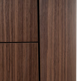 Arnar 60cm Bedside Table - Walnut Bedside Table Century-Core