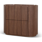 Arnar 60cm Bedside Table - Walnut Bedside Table Century-Core