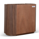 Arnar 60cm Bedside Table - Walnut Bedside Table Century-Core