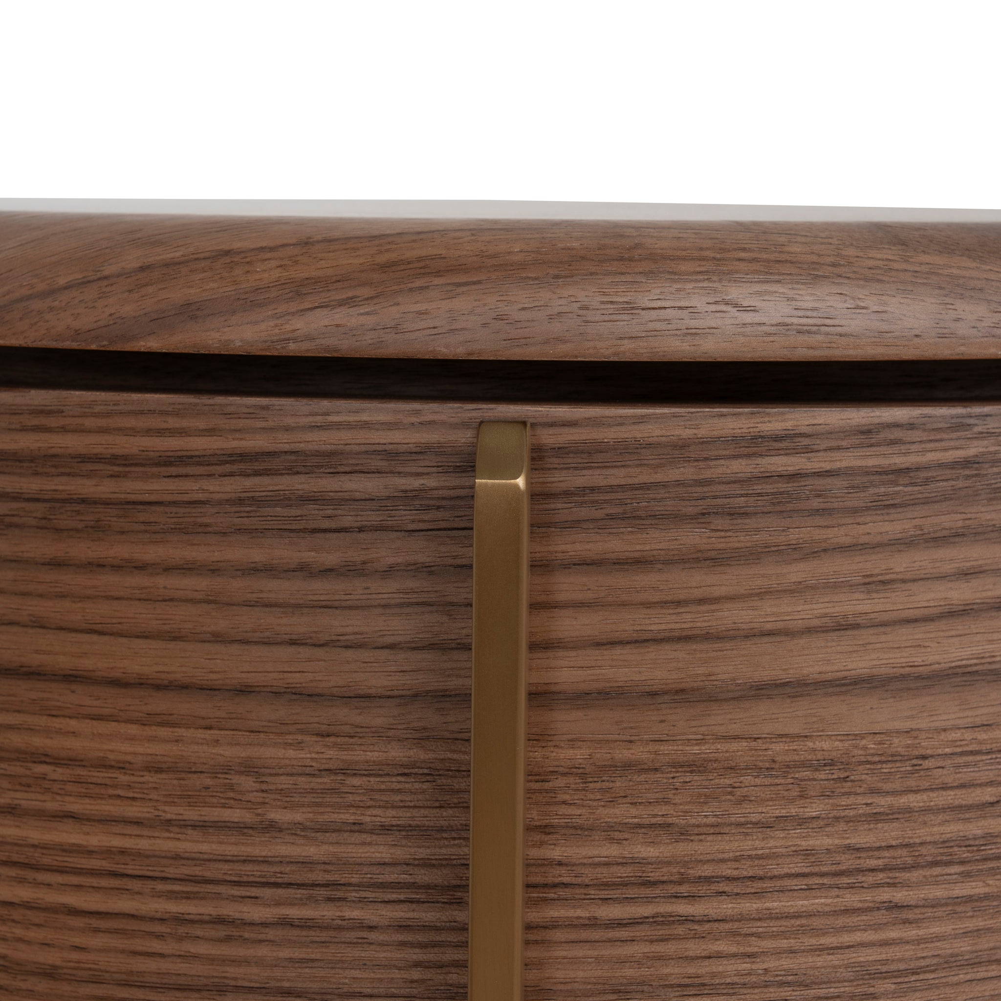 Leonard 46cm Round Bedside Table - Walnut Bedside Table Century-Core