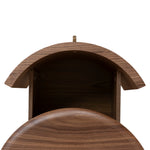Leonard 46cm Round Bedside Table - Walnut Bedside Table Century-Core