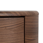 Leonard 46cm Round Bedside Table - Walnut Bedside Table Century-Core