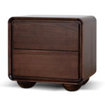 Jenny 56cm Bedside Table - Walnut Bedside Table AU Wood-Core