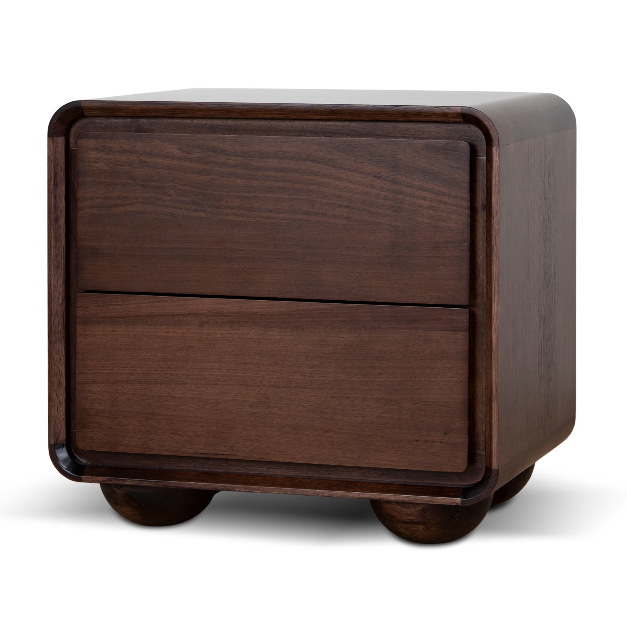 Jenny 56cm Bedside Table - Walnut Bedside Table AU Wood-Core