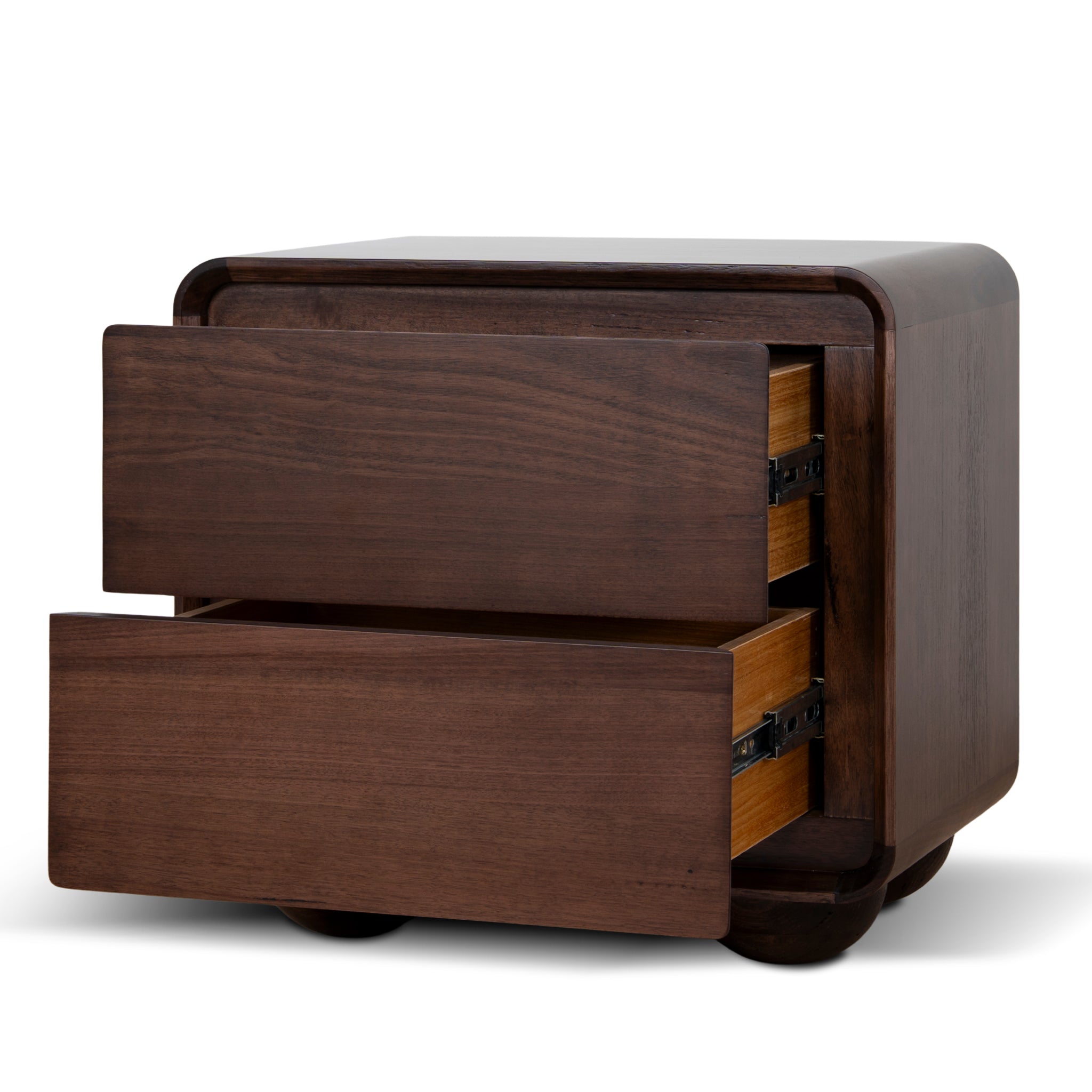 Jenny 56cm Bedside Table - Walnut Bedside Table AU Wood-Core