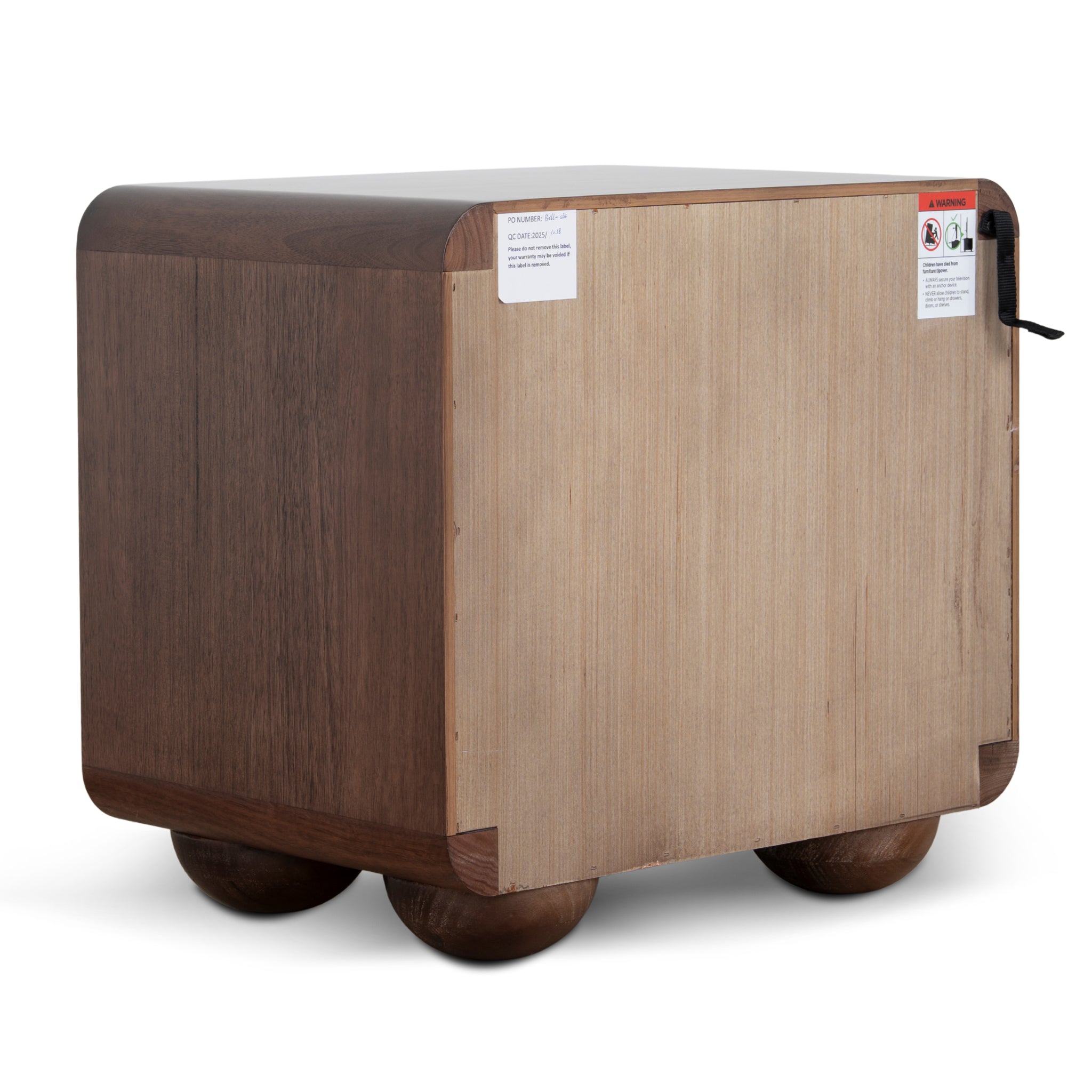 Jenny 56cm Bedside Table - Walnut Bedside Table AU Wood-Core