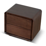 Jenny 56cm Bedside Table - Walnut Bedside Table AU Wood-Core