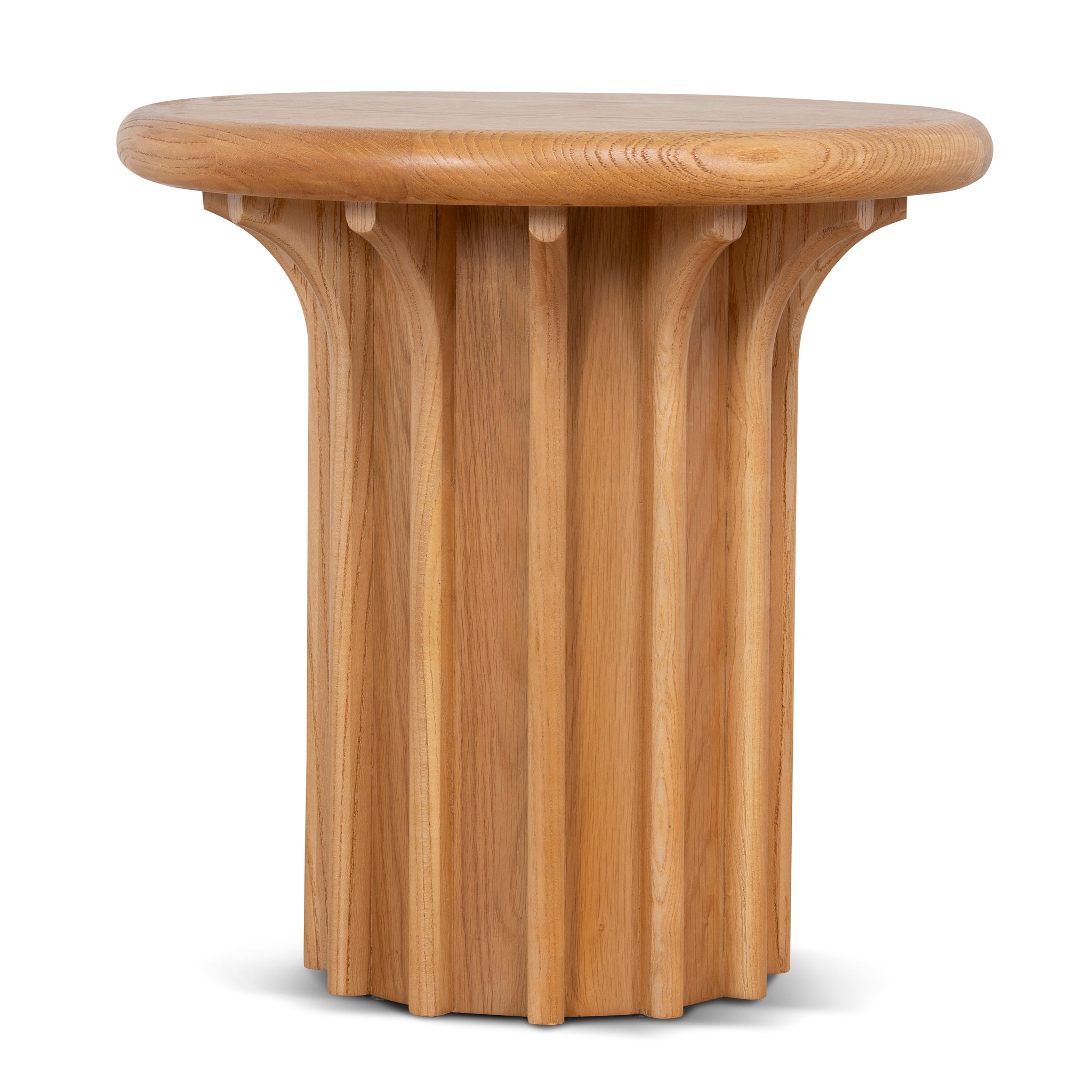 Ex Display - Eira Round Side Table - Natural Side Table Nicki-Core