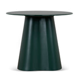 Marlix 60cm Round Tempered Glass Side Table - Green Side Table Cino-Core