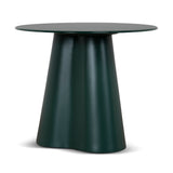 Marlix 60cm Round Tempered Glass Side Table - Green Side Table Cino-Core