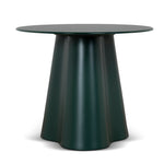 Marlix 60cm Round Tempered Glass Side Table - Green Side Table Cino-Core