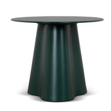 Marlix 60cm Round Tempered Glass Side Table - Green Side Table Cino-Core