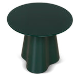 Marlix 60cm Round Tempered Glass Side Table - Green Side Table Cino-Core