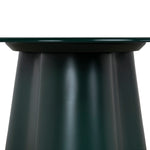 Marlix 60cm Round Tempered Glass Side Table - Green Side Table Cino-Core