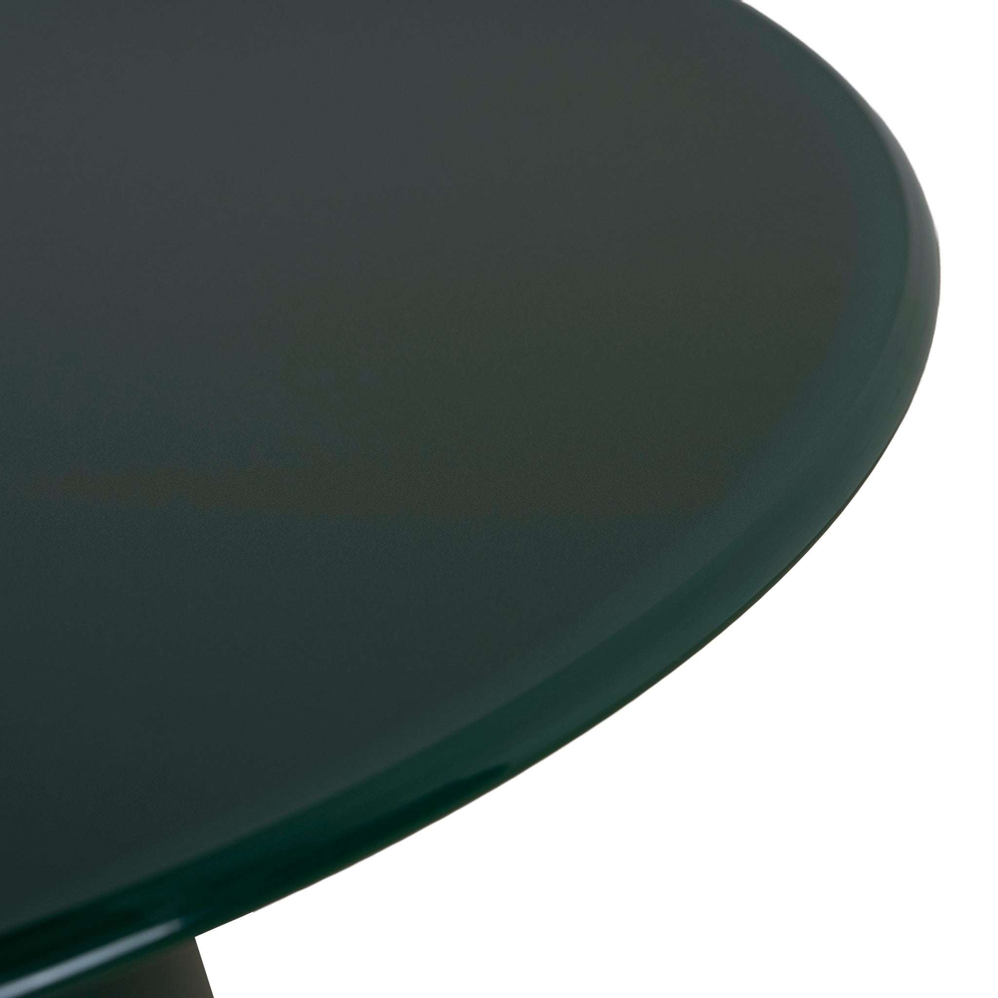 Marlix 60cm Round Tempered Glass Side Table - Green Side Table Cino-Core