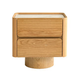 Elandra Stone Top Bedside Table - Natural Bedside Table Iggy-Core