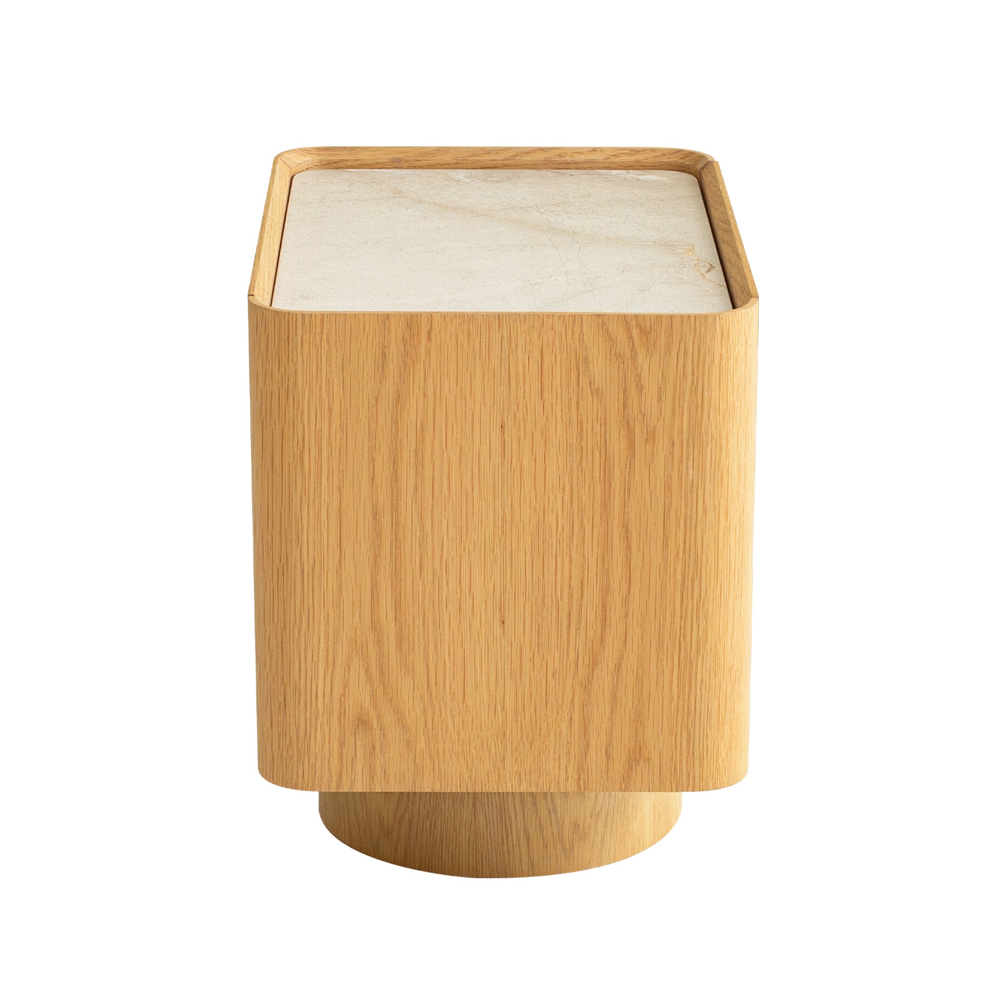 Elandra Stone Top Bedside Table - Natural Bedside Table Iggy-Core