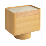 Elandra Stone Top Bedside Table - Natural Bedside Table Iggy-Core