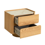 Elandra Stone Top Bedside Table - Natural Bedside Table Iggy-Core