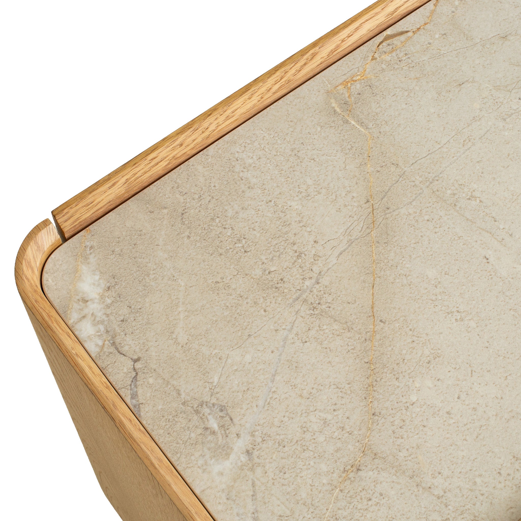 Elandra Stone Top Bedside Table - Natural Bedside Table Iggy-Core