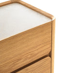 Elandra Stone Top Bedside Table - Natural Bedside Table Iggy-Core