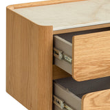 Elandra Stone Top Bedside Table - Natural Bedside Table Iggy-Core