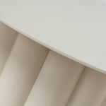 Belvano 50cm Outdoor Round Side Table - Cream White Dining Table Kito-Core