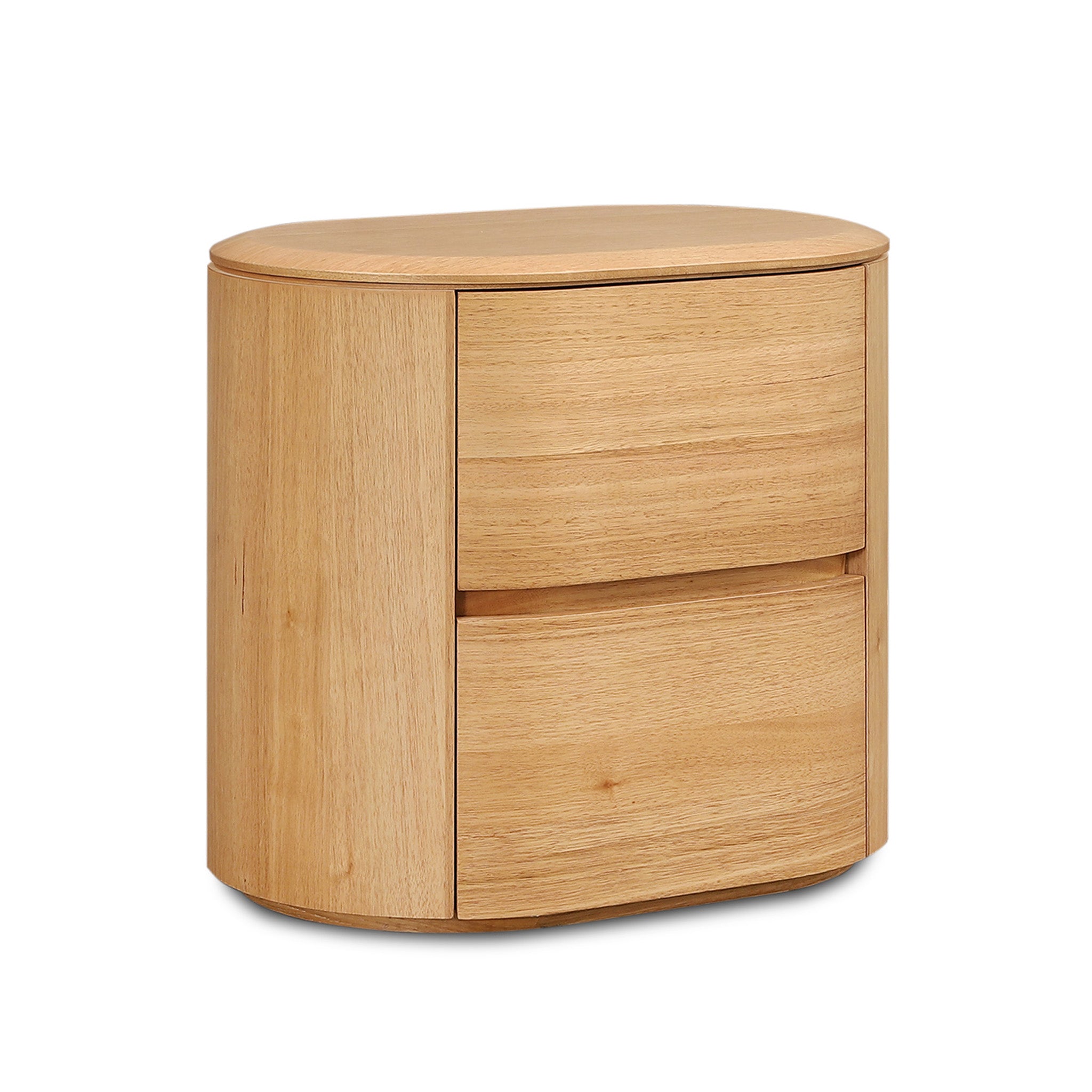 Norvia 60cm Tassie Oak Bedside Table - Natural Bedside Table Marri-Core