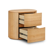 Norvia 60cm Tassie Oak Bedside Table - Natural Bedside Table Marri-Core