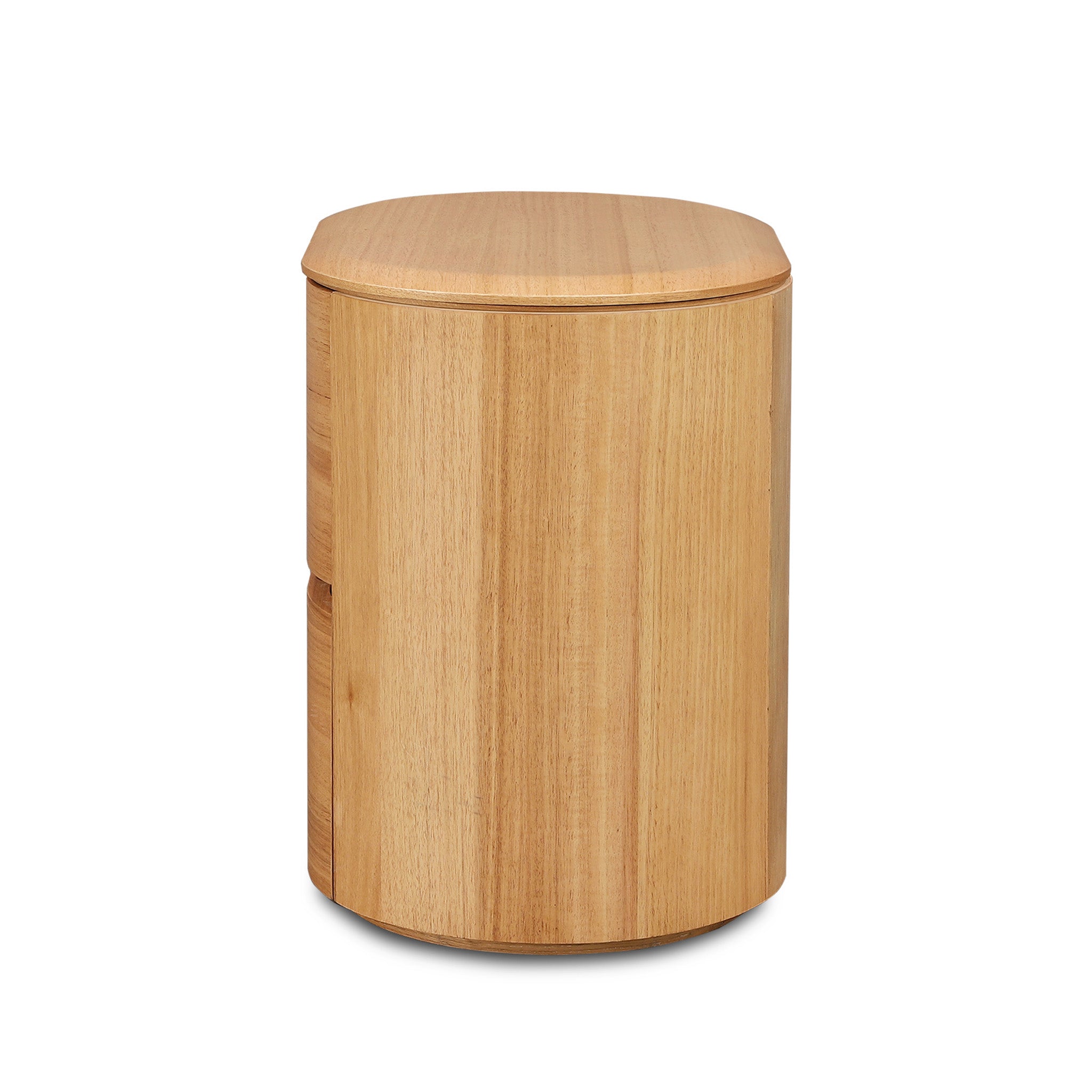 Norvia 60cm Tassie Oak Bedside Table - Natural Bedside Table Marri-Core