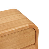 Elmino 55cm Tassie Oak Bedside Table - Natural Bedside Table Marri-Core