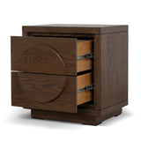 Bonnie Bedside Table - Caramel Oak