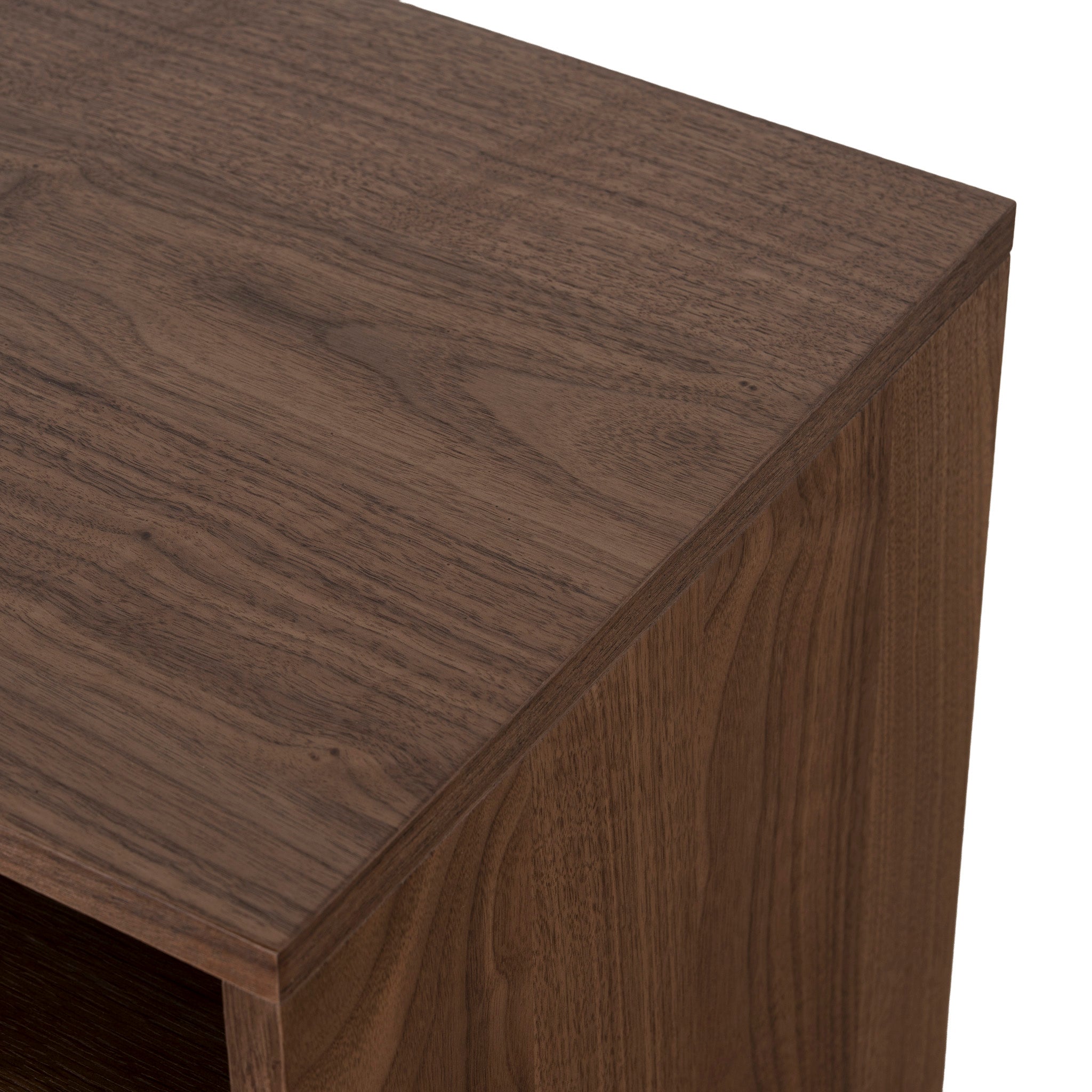 Haley 50cm Bedside Table - Walnut Bedside Table KD-Core